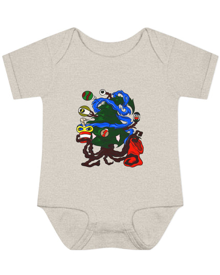 Christmas Treeant - Infant Baby Rib Bodysuit