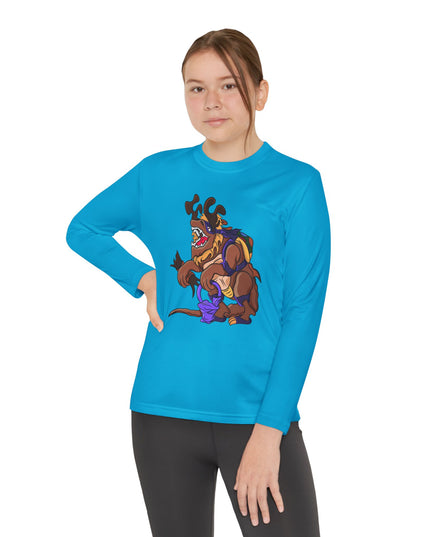 Youth Long Sleeve Tee - Trick or Tarrasque Halloween Design