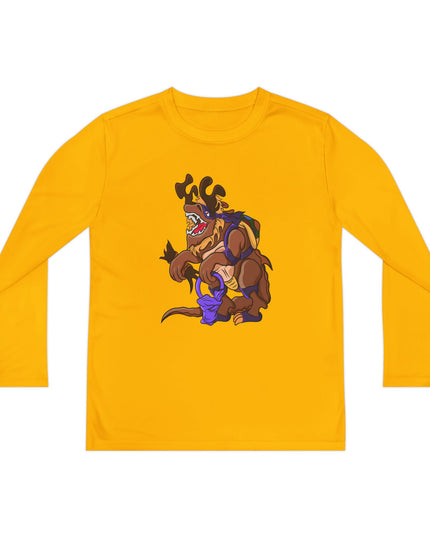 Youth Long Sleeve Tee - Trick or Tarrasque Halloween Design
