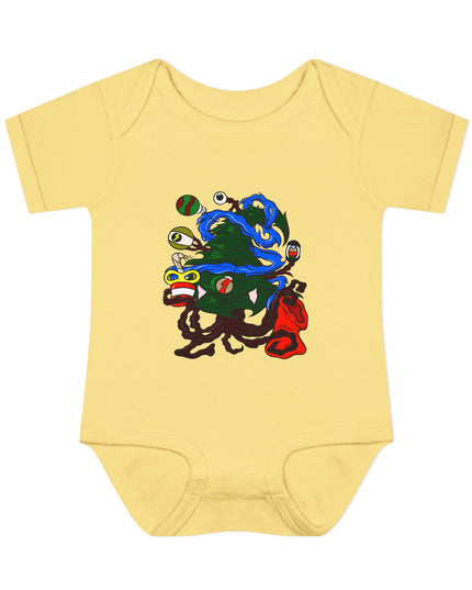 Christmas Treeant - Infant Baby Rib Bodysuit