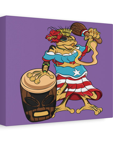 Purple Canvas Print - Puerto Rican Isabela Coqui
