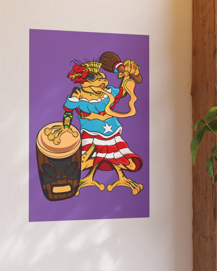 Puerto Rican Isabela Coqui - Satin or Matte Poster