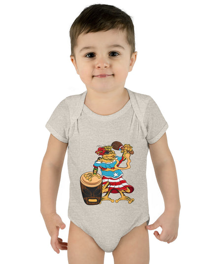 Puerto Rican Coquí Infant Bodysuit — "Isabella Benitez Figueroa: Proud to be Puerto Rican"