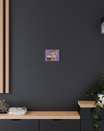 Purple Canvas Print - Puerto Rican Isabela Coqui