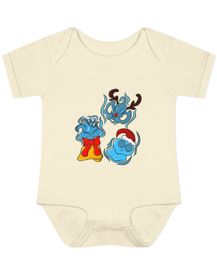 Xmas Will O Wisp - Infant Baby Rib Bodysuit