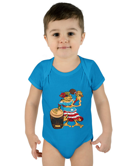 Puerto Rican Coquí Infant Bodysuit — "Isabella Benitez Figueroa: Proud to be Puerto Rican"