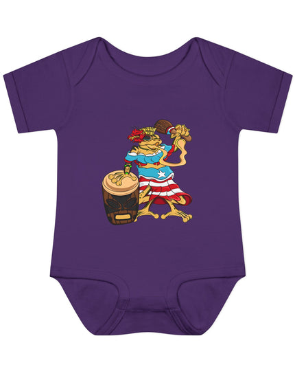Puerto Rican Coquí Infant Bodysuit — "Isabella Benitez Figueroa: Proud to be Puerto Rican"