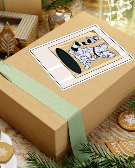 Ghost Cat Polaroid - Kiss-Cut Vinyl Decal Sticker