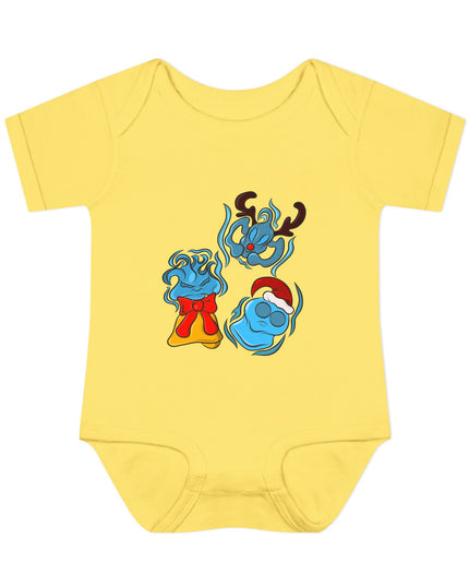 Xmas Will O Wisp - Infant Baby Rib Bodysuit