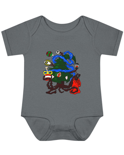 Christmas Treeant - Infant Baby Rib Bodysuit