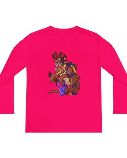 Youth Long Sleeve Tee - Trick or Tarrasque Halloween Design