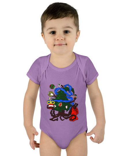 Christmas Treeant - Infant Baby Rib Bodysuit