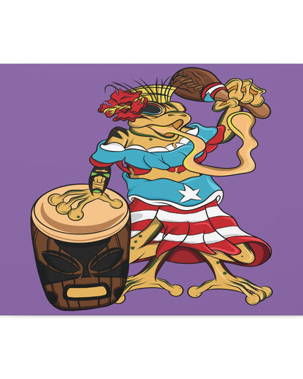 Purple Canvas Print - Puerto Rican Isabela Coqui