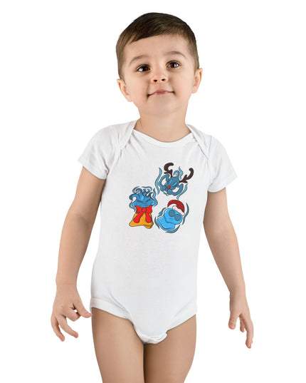 Xmas Will O' Wisp - Baby Short Sleeve Onesie