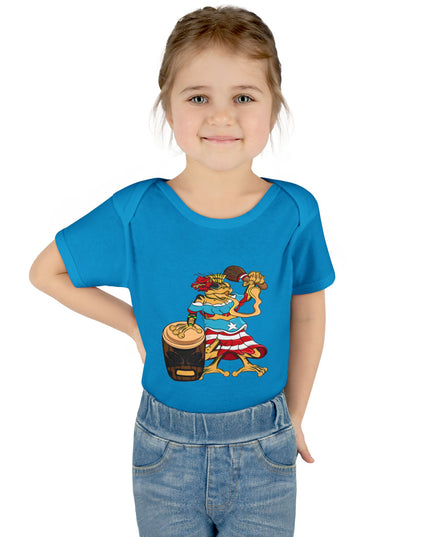 Puerto Rican Coquí Infant Bodysuit — "Isabella Benitez Figueroa: Proud to be Puerto Rican"