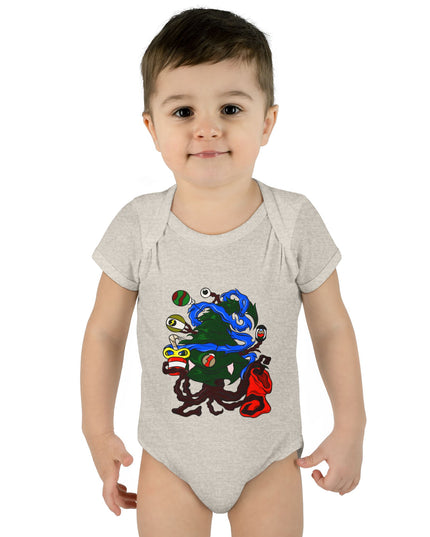 Christmas Treeant - Infant Baby Rib Bodysuit