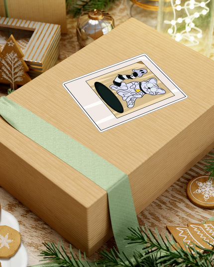 Ghost Cat Polaroid - Kiss-Cut Vinyl Decal Sticker