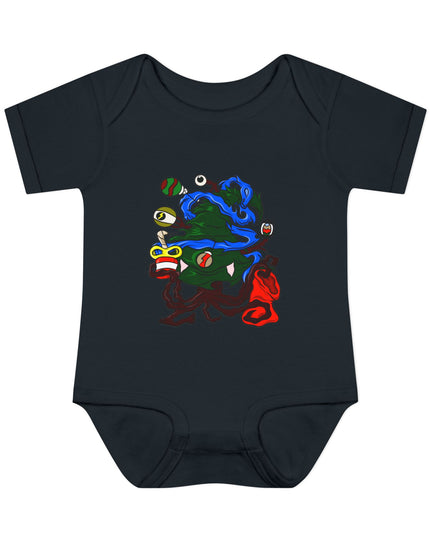 Christmas Treeant - Infant Baby Rib Bodysuit