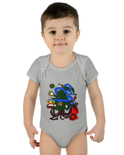 Christmas Treeant - Infant Baby Rib Bodysuit