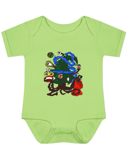 Christmas Treeant - Infant Baby Rib Bodysuit