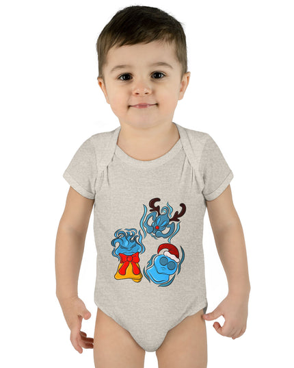 Xmas Will O Wisp - Infant Baby Rib Bodysuit