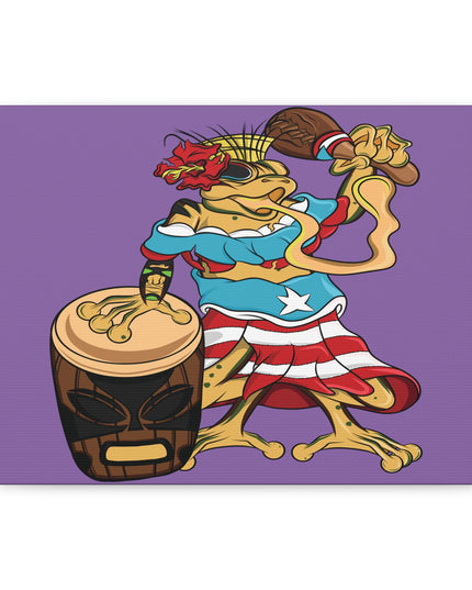 Purple Canvas Print - Puerto Rican Isabela Coqui