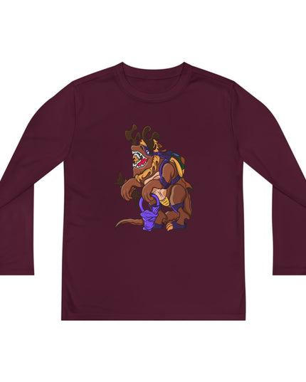 Youth Long Sleeve Tee - Trick or Tarrasque Halloween Design
