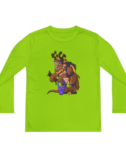 Youth Long Sleeve Tee - Trick or Tarrasque Halloween Design