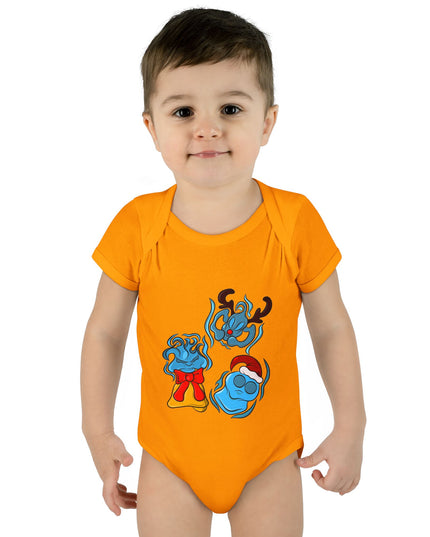 Xmas Will O Wisp - Infant Baby Rib Bodysuit