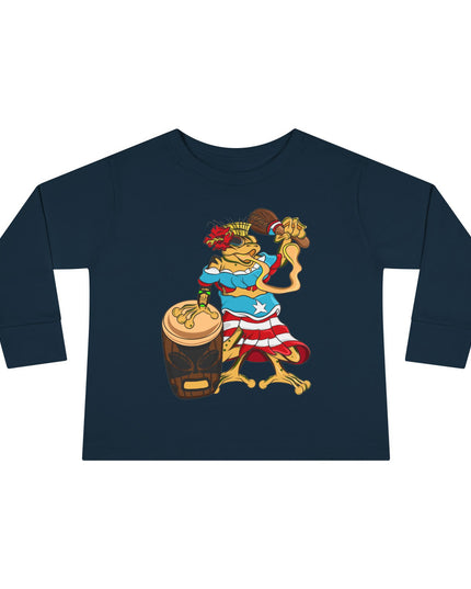 Toddler Long Sleeve Tee - Puerto Rican Isabella Coqui