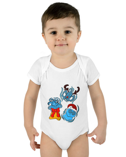 Xmas Will O Wisp - Infant Baby Rib Bodysuit
