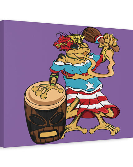 Puerto Rican Isabela Coqui - Purple Canvas Print