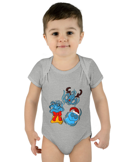 Xmas Will O Wisp - Infant Baby Rib Bodysuit