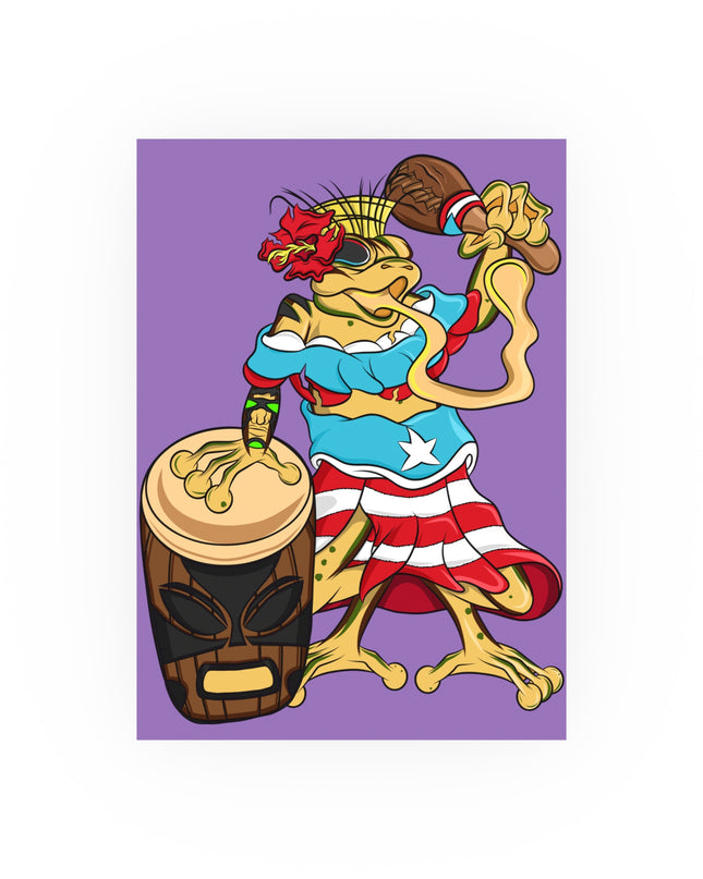 Puerto Rican Isabela Coqui - Satin or Matte Poster