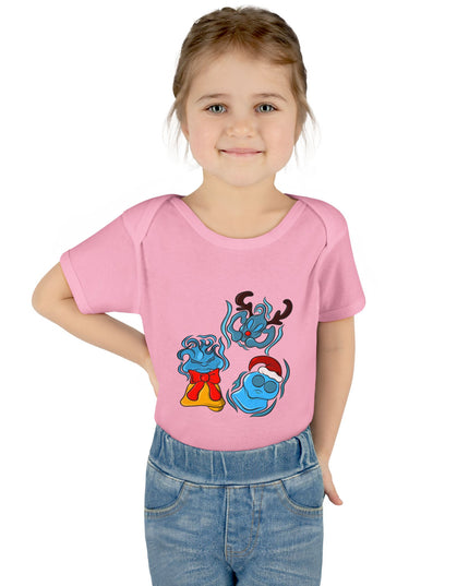 Xmas Will O Wisp - Infant Baby Rib Bodysuit