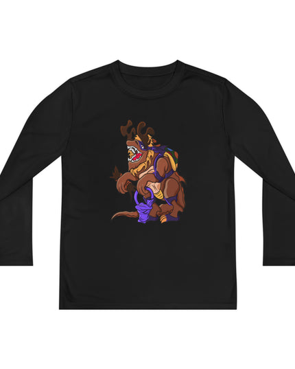 Youth Long Sleeve Tee - Trick or Tarrasque Halloween Design
