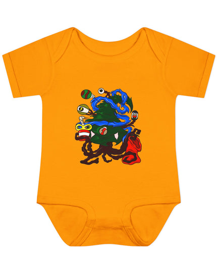 Christmas Treeant - Infant Baby Rib Bodysuit
