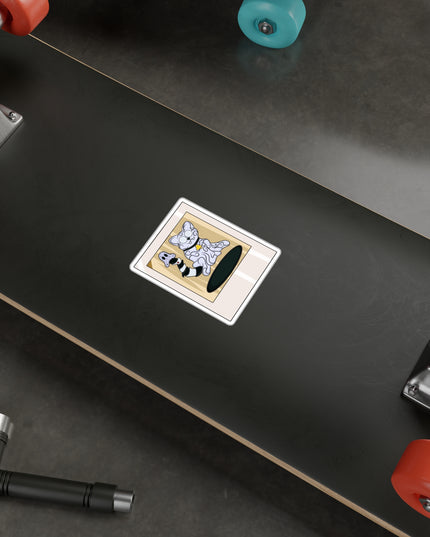 Ghost Cat Polaroid - Kiss-Cut Vinyl Decal Sticker