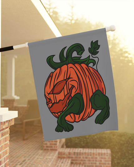 Garden Banner - Halloween Pumpkin Hog