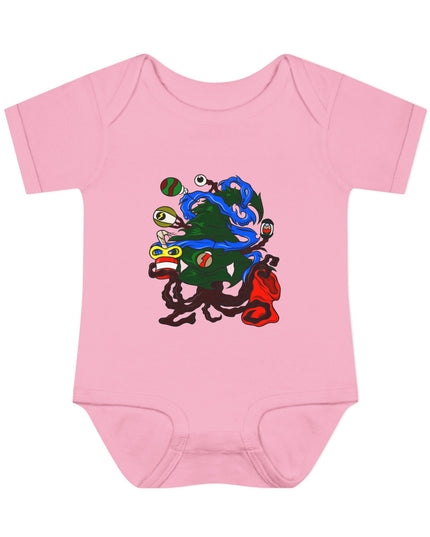 Christmas Treeant - Infant Baby Rib Bodysuit