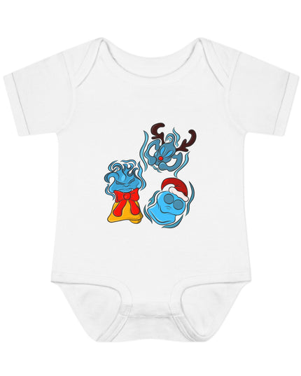 Xmas Will O Wisp - Infant Baby Rib Bodysuit