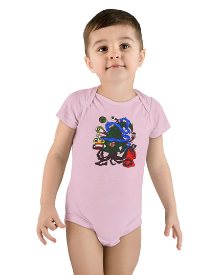 Christmas Treeant - Baby Short Sleeve Onesie