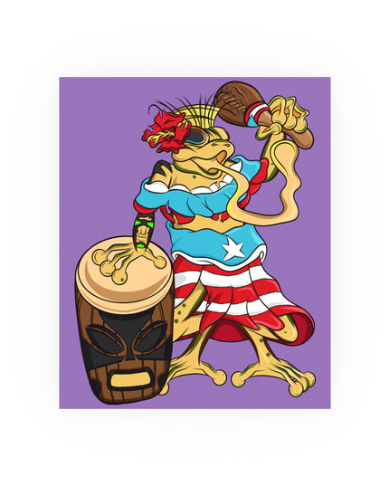 Puerto Rican Isabela Coqui - Satin or Matte Poster