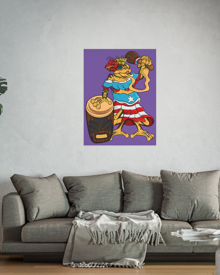 Satin or Matte Poster - Puerto Rican Isabela Coqui