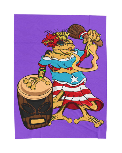 Puerto Rican Isabella Coqui - Plush Blanket