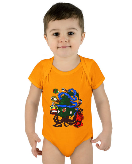 Christmas Treeant - Infant Baby Rib Bodysuit