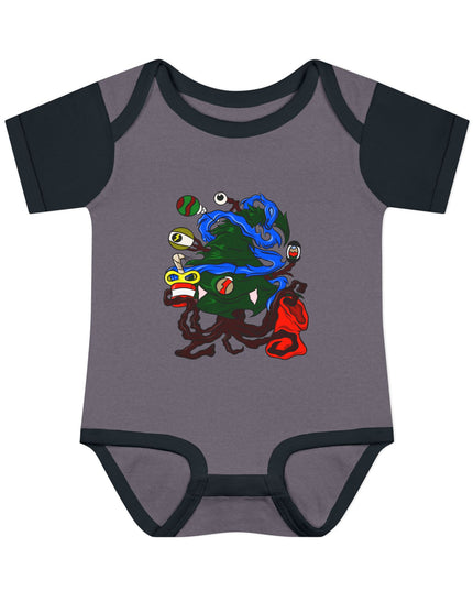 Christmas Treeant - Infant Baby Rib Bodysuit