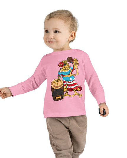 Toddler Long Sleeve Tee - Puerto Rican Isabella Coqui