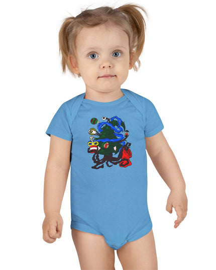 Christmas Treeant - Baby Short Sleeve Onesie