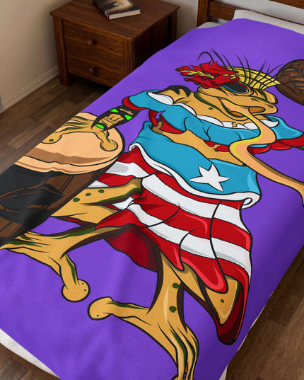 Puerto Rican Isabella Coqui - Plush Blanket